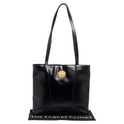 Pre Owned Yves Saint Laurent Black Leather Tote