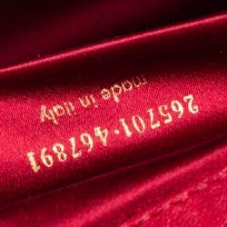 Pre Owned Yves Saint Laurent Red Leather Y-Ligne Clutch
