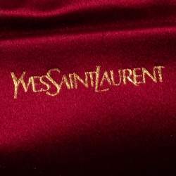 Pre Owned Yves Saint Laurent Red Leather Y-Ligne Clutch