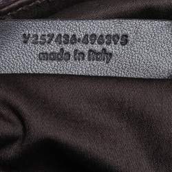 Pre Owned  حقيبة إيف سان لوران ميوز جلد عنابي لامع كبيرة