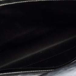 Pre Owned حقيبة كلتش إيف سان لوران بل دو جور جلد فضي ميتاليك 