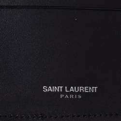 Pre Owned  Saint Laurent Black Studded Leather Wallet