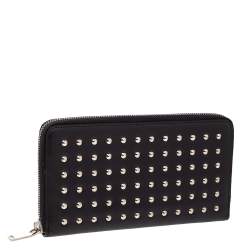 Pre Owned  Saint Laurent Black Studded Leather Wallet