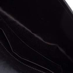 مملوكة مسبقًا Yves Saint Laurent Black Leather Large Chyc Clutch