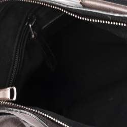 Pre Owned Yves Saint Laurent Grey Leather Messenger Bag