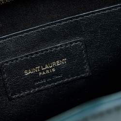 مملوكة مسبقًا حقيبة يد توتس ايف سان لوران جلد أخضر