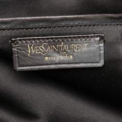 Pre Owned Yves Saint Laurent Cream Leather Large Muse Bag