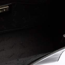 Pre Owned حقيبة كتف إيف سان لوران فينتاج جلد أسود بقلاب