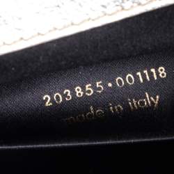 Pre Owned Yves Saint Laurent Metallic Gold Leather Belle De Jour Flap Clutch