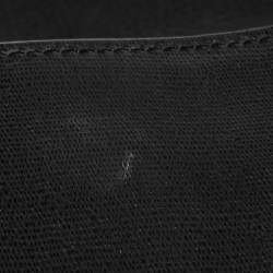 Pre Owned Yves Saint Laurent Black Leather Medium Chyc Flap Bag