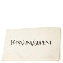 Pre Owned Yves Saint Laurent Brown Croc Embossed Leather and Suede Large Muse Two Top Handle Bag