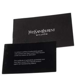 Pre Owned Yves Saint Laurent Black Leather Mini Front Pocket Mombasa Hobo