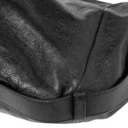 Pre Owned Yves Saint Laurent Black Leather Mombasa Hobo