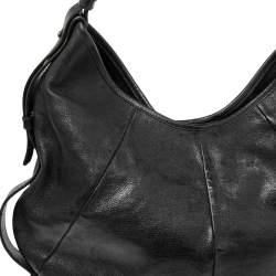 Pre Owned Yves Saint Laurent Black Leather Mombasa Hobo