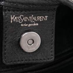 Pre Owned Yves Saint Laurent Black Leather Mombasa Hobo