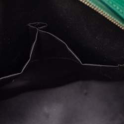 Pre Owned حقيبة ساتشل أيف سان لوران موس متوسطة جلد أخضر