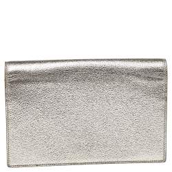 Pre Owned Yves Saint Laurent Gold Leather Small Kate Shoulder Bag