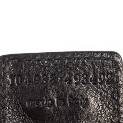 Pre Owned حقيبة هوبو سان لوران موباسا مينى جلد أسود