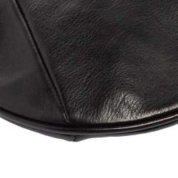 Pre Owned حقيبة هوبو سان لوران موباسا مينى جلد أسود