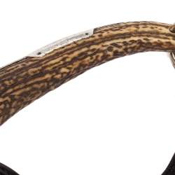 Pre Owned حقيبة هوبو سان لوران موباسا مينى جلد أسود