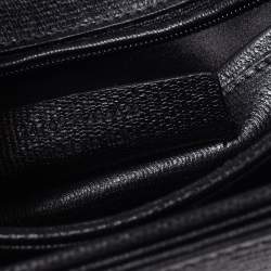 Pre Owned Saint Laurent Black Leather Large Chyc Flap Shoulder Bag