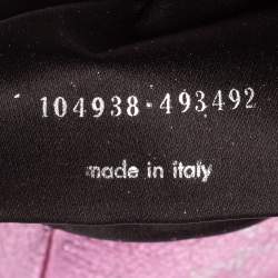 Pre Owned Yves Saint Laurent Metallic Pink Leather Mini Mombasa Hobo