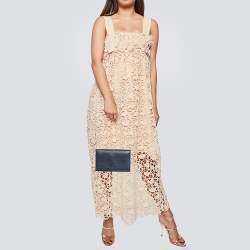 مملوكة مسبقًا محفظة بسلسلة ايف سان لوران بيل دو جور جلد أزرق كحلي