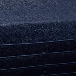 مملوكة مسبقًا محفظة بسلسلة ايف سان لوران بيل دو جور جلد أزرق كحلي