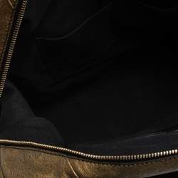 مملوكة مسبقًا Yves Saint Laurent Metallic Gold Textured Leather Easy Y Satchel