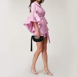 مملوكة مسبقًا Yves Saint Laurent Suede And Sequins Fringe Flap Clutch