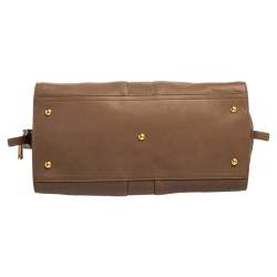 Pre Owned Yves Saint Laurent Brown Leather Medium Cabas Chyc Tote