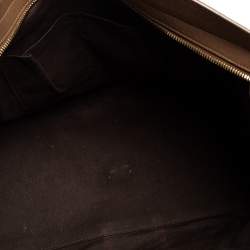 Pre Owned Yves Saint Laurent Brown Leather Medium Cabas Chyc Tote