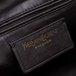 مملوكة مسبقًا Yves Saint Laurent Brown Ostrich Leather Medium Muse Satchel