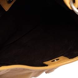 Pre Owned حقيبة هوبو إيف سان لوران سان تروبيز جلد بيج