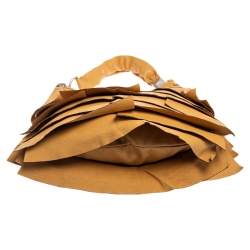 Pre Owned حقيبة هوبو إيف سان لوران سان تروبيز جلد بيج