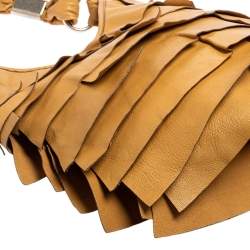 Pre Owned حقيبة هوبو إيف سان لوران سان تروبيز جلد بيج