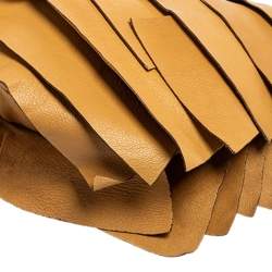 Pre Owned حقيبة هوبو إيف سان لوران سان تروبيز جلد بيج