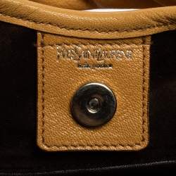 Pre Owned حقيبة هوبو إيف سان لوران سان تروبيز جلد بيج