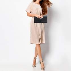 مملوكة مسبقًا حقيبة كلتش أيف سان لوران قلاب بل دو جور جلد أسود