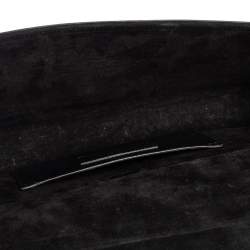 Pre Owned Saint Laurent Black Patent Leather Kate Tassel Clutch