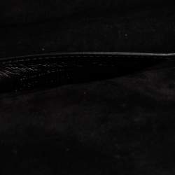 Pre Owned Saint Laurent Black Patent Leather Kate Tassel Clutch