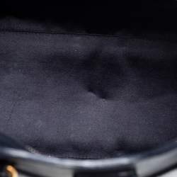 Pre Owned Yves Saint Laurent Black Leather Medium Cabas Y-Ligne Tote