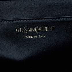 مملوكة مسبقًا Yves Saint Laurent Dark Blue Leather Belle De Jour Clutch