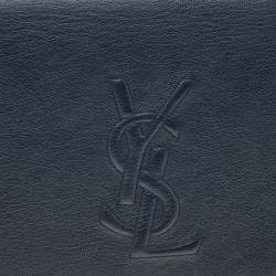 مملوكة مسبقًا Yves Saint Laurent Dark Blue Leather Belle De Jour Clutch