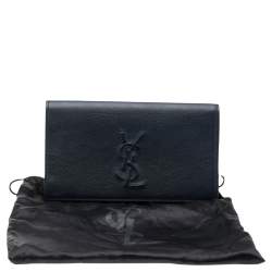 مملوكة مسبقًا Yves Saint Laurent Dark Blue Leather Belle De Jour Clutch