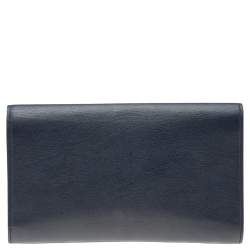 مملوكة مسبقًا Yves Saint Laurent Dark Blue Leather Belle De Jour Clutch