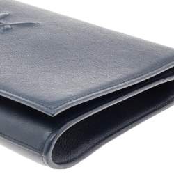 مملوكة مسبقًا Yves Saint Laurent Dark Blue Leather Belle De Jour Clutch