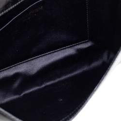 Pre Owned Yves Saint Laurent Black Patent Leather Belle De Jour Flap Clutch