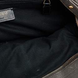 Pre Owned Yves Saint Laurent Grey Leather Small Cabas Chyc Tote