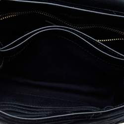 Pre Owned Saint Laurent Black Velvet Loulou Shoulder Bag